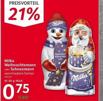 Selgros Milka Weihnachtsmann Oder Schneemann Angebot