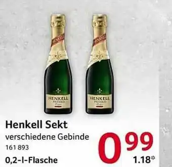 Selgros Henkell Sekt Angebot