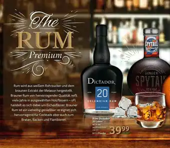 Selgros Rum Dictador 20 Jahre Angebot