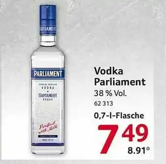 Selgros Vodka Parliament Angebot