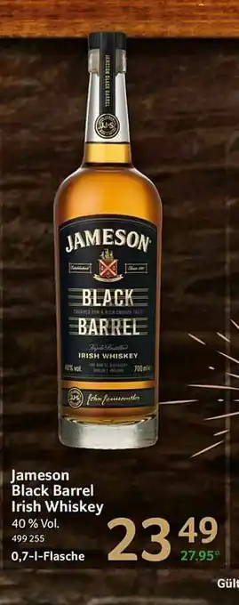 Selgros Jameson Black Barrel Irish Whiskey Angebot