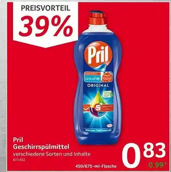 Selgros Pril Geschirrspülmittel Angebot