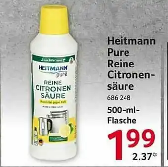 Selgros Heitmann Pure Reine Citronensäure Angebot