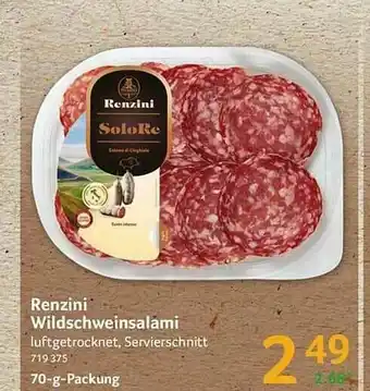 Selgros Renzini Wildschweinsalami Angebot