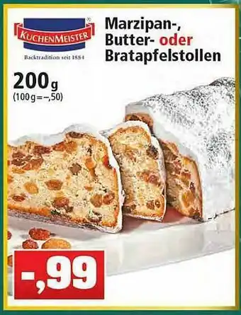 Thomas Philipps Kuchenmeister Marzipan-, Butter- Oder Bratapfelstollen Angebot