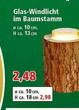 Thomas Philipps Glas-windlicht Im Baumstamm Angebot