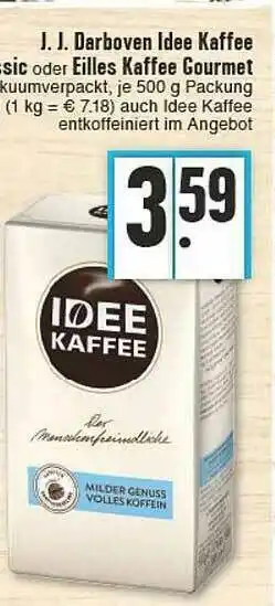 E-Center J.j Darboven Ldee Kaffee Classic Oder Eilles Kaffee Gourmet Angebot