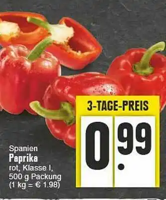 E-Center Spanien Paprika Angebot