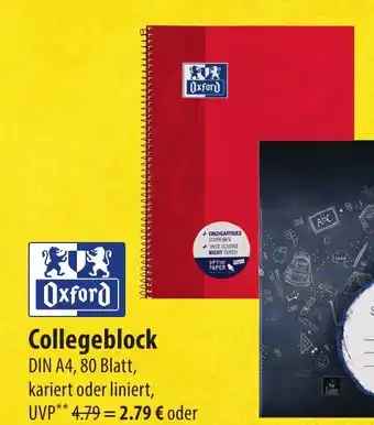 Famila Nord Ost Oxford Collegeblock Angebot