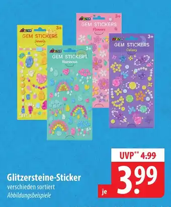 Famila Nord Ost Glitzersteine-Sticker Angebot