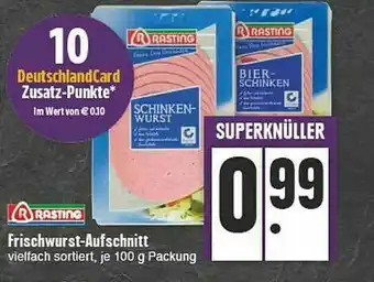 E-Center Rasting Frischwurst-aufschnitt Angebot