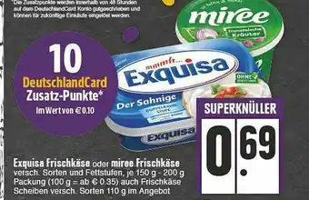 E-Center Exquisa Frischkäse Oder Miree Frischkäse Angebot