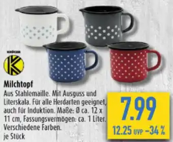 diska KRUGER Milchtopf Angebot