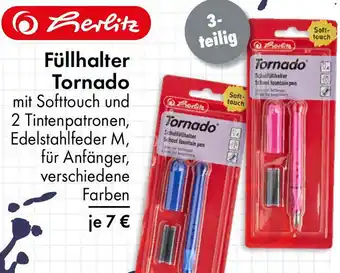 TEDi Herlitz Füllhalter Tornado Angebot