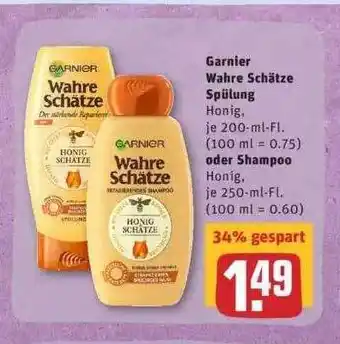 REWE Garnier Wahre Schätze Spülung Angebot