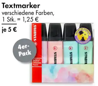 TEDi STABILO Textmarker Angebot