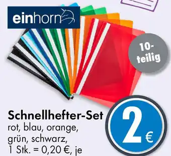 TEDi Einhorn Schnellhefter-Set Angebot