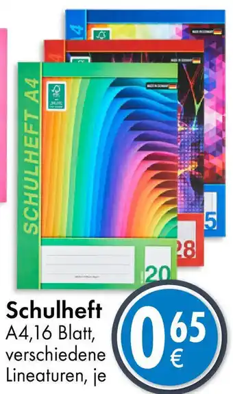 TEDi Schulheft Angebot