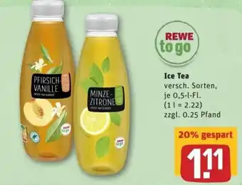 REWE Center Ice Tea je 0.5-l-Fl. Angebot