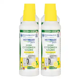 Netto Marken-Discount Heitmann pure Reine Citronensäure 500 ml, 4er Pack Angebot