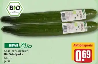 REWE Center Bio Salatgurke je St. Angebot