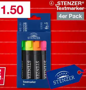 Woolworth STENZER Textmarker Angebot