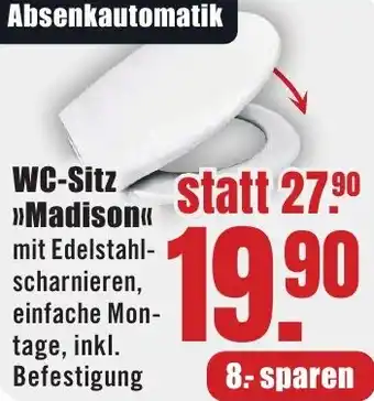 B1 Discount Baumarkt WC-Sitz Madison Angebot