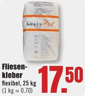 B1 Discount Baumarkt Fliesenkleber 25 kg Angebot