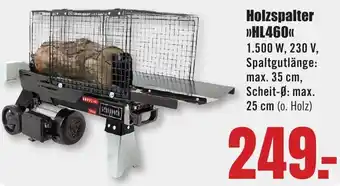 B1 Discount Baumarkt Scheppach Holzspalter HL460 Angebot