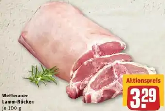 REWE Center Wetterauer Lamm-Rücken je 100 g Angebot