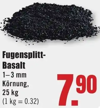 B1 Discount Baumarkt Fugensplitt Basalt Angebot