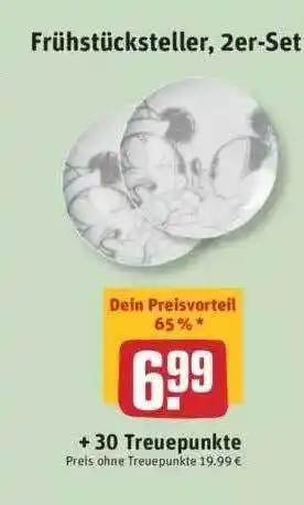 REWE Frühstücksteller,2er-Set Angebot