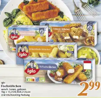 inkoop Iglo Fischstäbchen 224/336/364/450 g Angebot