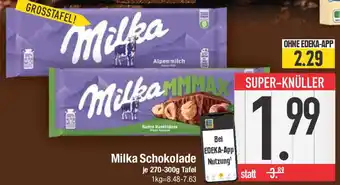 E-Center Milka Schokolade 270-300 g Angebot