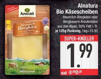 E-Center Alnatura Bio Käsescheiben 125 g Angebot