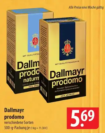 Famila Nord Ost Dallmayr prodomo 500-g Angebot