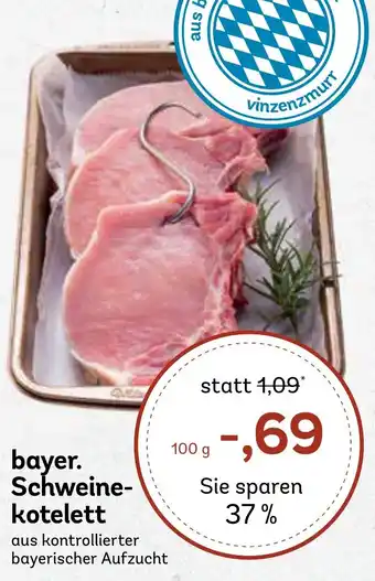 AEZ bayer. Schweine- kotelett 100 g Angebot