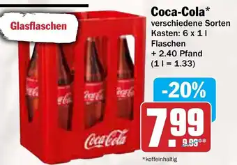 AEZ Coca-Cola 6 x 1 l Angebot