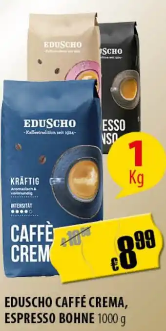 FreeOneShop EDUSCHO CAFFÉ CREMA, ESPRESSO BOHNE 1000 g Angebot