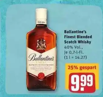 REWE Ballantine's Finest Blended Scotch Whisky Angebot