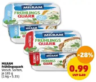 PENNY MILRAM Frühlingsquark 185 g Angebot