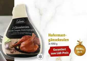 Lidl Culinea hafermastgänsekeulen Angebot