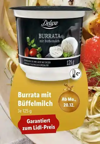 Lidl Deluxe burrata mit büffelmilch Angebot