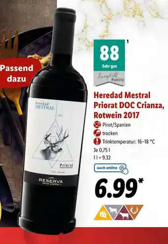 Lidl Heredad mestral rotwein 2017 Angebot