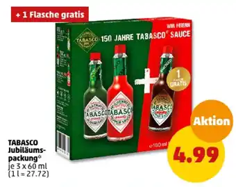 PENNY TABASCO Jubiläums- packung 3 x 60 ml Angebot