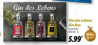 Lidl Gin des lebens gin box Angebot