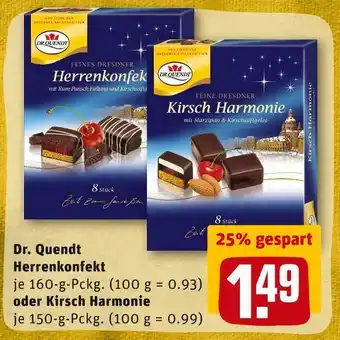 REWE Dr. quendt herrenkonfekt oder kirsch harmonie Angebot