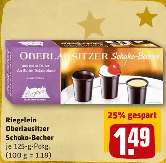 REWE Riegelein oberlausitzer schoko-becher Angebot