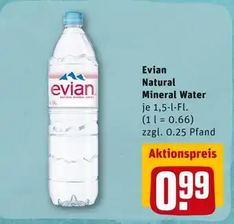 REWE Evian natural mineral water Angebot