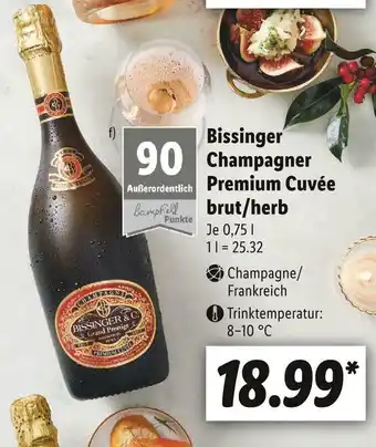 Lidl Bissinger champagner premium cuvée brut/herb Angebot